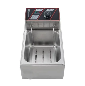 Commercial Electric Stainless Steel Deep Fryer 6L High Power Large Capacity for Chicken Chips