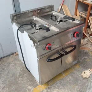 Commercial Electric Stainless Steel Deep Fryer Restaurant Kitchen Gas Equipment Deep Fryers Cabinet Hotel Restaurant Supplies
