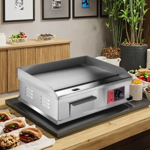 Commercial Electric Stainless Steel Griddle and Contact Grill for Hotels and Restaurants Cooking Equipment
