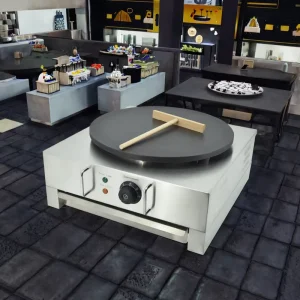 Commercial Electric Stainless Steel Rotating Crepe Pancake Maker with Automatic Sandwich Function 3000W Customizable Size