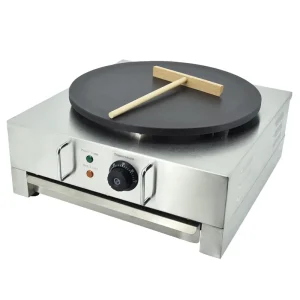 Commercial Electric Stainless Steel Rotating Crepe & Pancake Maker with Automatic Sandwich Function