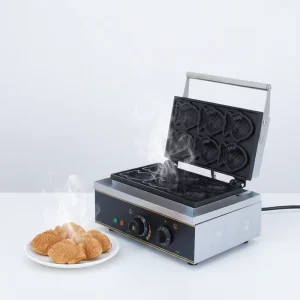 Commercial Electric Taiyaki Maker Fish Shaped Waffle Machine for Restaurant Snack Shop