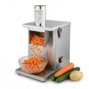 Commercial Electric Vegetable Dicer Machine Stainless Steel Fruit Cube Cutter Slicer for Restaurant Kitchen Food Processor