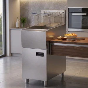 Commercial Floor Type Gas Deep Fryer Stainless Steel Standing Deep Fat Fryer for Food Service Industry