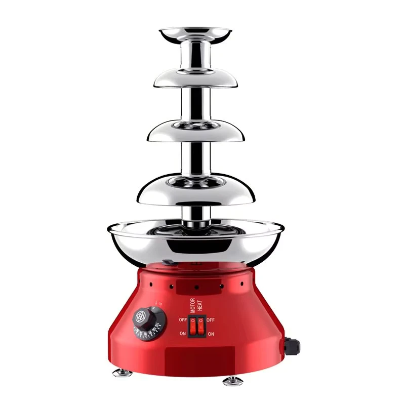 Commercial Four-layer Chocolate Fountain Machine Chocolate Drizzle Heating Waterfall Machine Chocolate Fountain Machine