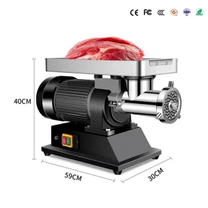 Commercial Frozen Meat Grinder Machine Automatic Electric Meat Mincer 150kg/h >10L for Home Kitchen Restaurant Farm