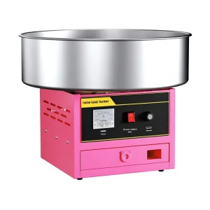 Commercial Fully Automatic Electric Cotton Candy Making Machine Colorful Fancy Filament Small 1 Year Warranty Made in China
