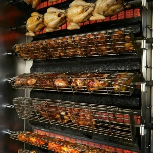Commercial Gas Chicken Rotisserie Grill Roaster Oven Machine Multifunctional Portable Energy Saving Large Capacity
