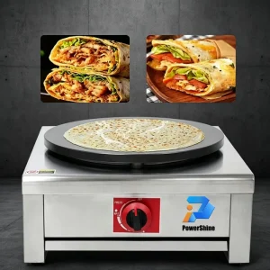 Commercial Gas Crepe and Pancake Makers Professional Rotating for Restaurant and Home Use
