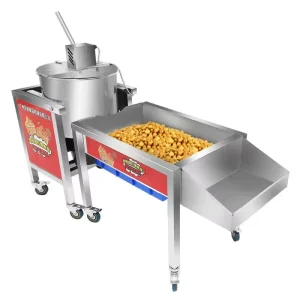 Commercial Gas Fired Ball Shaped Popcorn Machine Fully Automatic Stainless Steel Popcorn Maker New