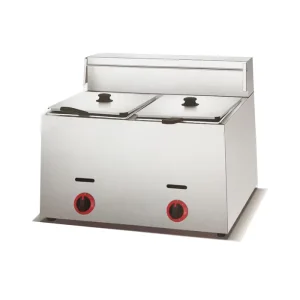 Commercial Gas Fryer LPG Double Gas Deep Fryer Machine Countertop FY72 for Chips Fast Food Restaurant