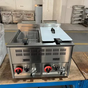 Commercial Gas Fryer Table Top Deep Oil Fryer for Restaurant Kitchen Potato Fryer