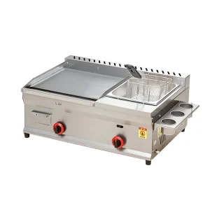Commercial Gas Griddle Deep Frying Pot Restaurant Stainless Steel Equipment Gas Turbine