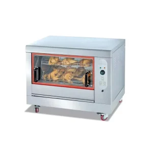 Commercial Gas Rotary Gas Oven Stainless Steel Rotisserie Chicken Grill Machine Chicken Roaster Chicken Grill with 3 Skewers