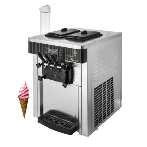 Commercial Grade 20L Large Capacity Ice Cream Maker Durable Stainless Steel Equipment Soft 2+1 Mixed Flavor Milk Desktop Easy