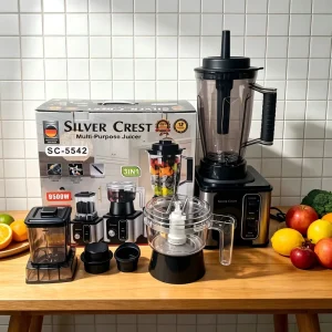Commercial Grade 9500W Blender 3 in 1 Food Processor 4L Big Container PC PP Material 50 60Hz 5+ Speeds BPA Free 1 Year Warranty
