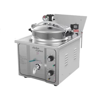 Commercial Grade Electric Pressure Deep Fryer 16L Stainless Steel CE Certified Spare Parts