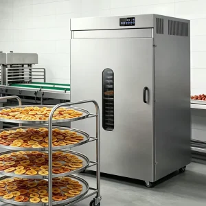 Commercial Grade High Capacity Stainless Steel 24-Hour Timed Vegetable Mushroom and Food Dehydrator Grape and Fruit Dryer