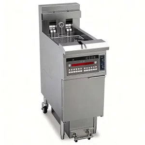 Commercial Grade Single tank Microcomputer Electric Gas Open Deep Fryer Built in Filter System for Fried Chicken Chips