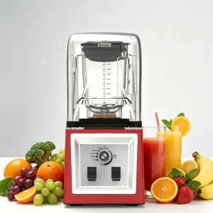 Commercial Heavy Duty ABS Blender 2L 5 Speed Knob Control High Power Low RPM Leak Proof Ice Crushing Smoothies Maker Mashing UK