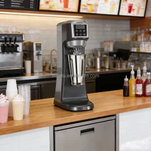 Commercial Heavy Duty Milkshake Maker Blender Mashing 0.9L Stainless Steel Container 5+ Speeds Electric Mixer for Bubble Tea