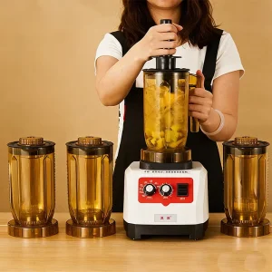 Commercial Heavy Duty Smoothie Blender 5+ Speeds Mashing BPA Free 1600W Multifunctional Bar Restaurant