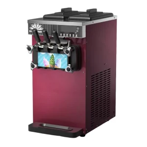 Commercial High Capacity Soft Ice Cream Machine Fully Automatic Stainless Steel Cone Ice Cream Maker