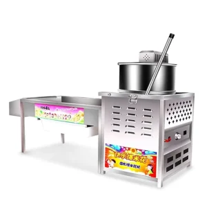 Commercial High Efficiency Caramel Popcorn Machine 220V New Condition for Snacks Production