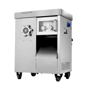 Commercial High Power Meat Slicer Automatic Grinder Multi Function Stainless Steel Cutter 220kg h Capacity 1 Year Warranty