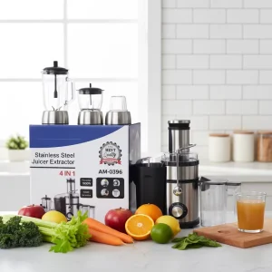 Commercial Home Electric Slow Citrus Juicer 1L Stainless Steel Brushless Motor Low Noise Automatic Pulp Ejection English