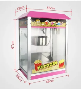 Commercial Homeuse 8oz Pink Popcorn Machine Automatic Industrial Popcorn Maker