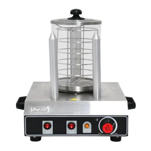 Commercial Hot Dog Steamer With 2 Bun Warmers Stainless Steel Countertop Hot Dog Warmer for Concession Stand Food Truck