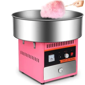 Commercial Hotel Trolley Countertop Cotton Candy Marshmallow Maker 110V/220V Powerful Motor Restaurant Dessert Bar Use Fruit