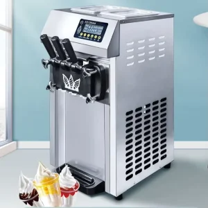 Commercial Ice Cream Maker Machine Automatic Commercial Desktop Soft Ice Cream Machine