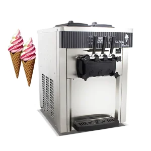 Commercial Ice Cream Making Machine Soft Serve Ice Cream Machine Countertop Soft Ice Cream Maker for Cafe and Dessert Shop