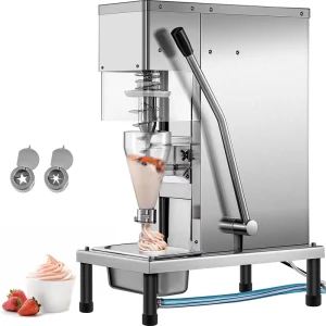 Commercial Ice Cream Mixer Milk Shaker 750W Frozen Yogurt Swirl Machine Automatic Ice Cream Maker