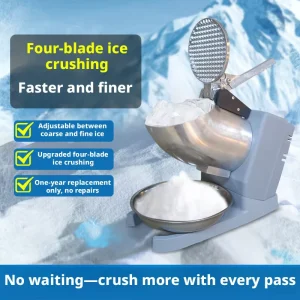 Commercial Ice Shaver Ice Crusher Electric 380w Mini Kitchen Household Multipurpose Heavy Duty Snow Cone Maker