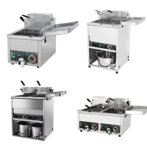 Commercial Industrial 12-80L Big Tank High Quality Stainless Steel Electric Induction Deep Fryer 4.5-9kW Chips Frying