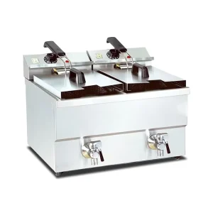 Commercial Industrial 2 Tank 2 Basket 12 Liter Electric Deep Fryer for Food Truck