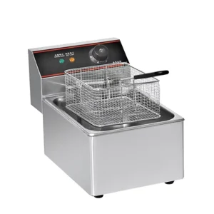 Commercial Industrial Electric Deep Fryer with Timer and 2 Draw Oil Tanks Friteuse Electrique