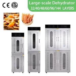 Commercial Industrial Electric Stainless Steel Food Dehydrator 96 Trays Eco friendly Fruit Dryer for Beef Jerky Pet Treats