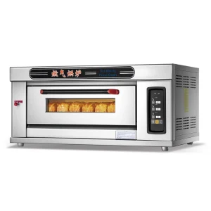 Commercial Industrial Gas Bakery 1 Layer 2 3 4tray Large Capacity Stainless Steel Pizza Bread Oven with Gas Oven Pizza Maker