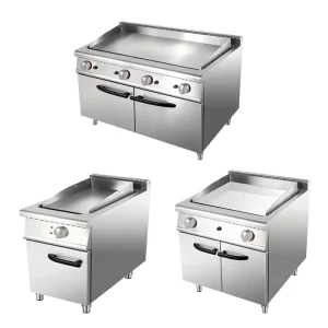 Commercial Industrial Stainless Steel Gas Electric Burger Cooking Grill Griddle Cabinet Machine Easy Clean