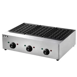 Commercial Japanese Takoyaki Machine Octopus Ball Furnace Grill Three Non Stick Plate Electric Fish Pellet Grills New Condition