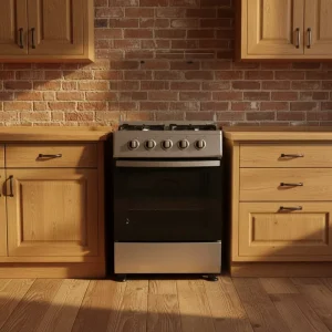 Commercial Kitchen 4 Burner Gas Range with Oven and Grill Rack High Power Multi Functional Cooking and Baking Equipment