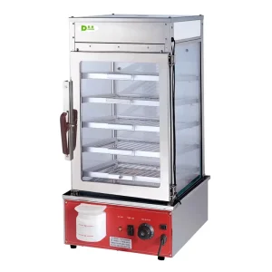 Commercial Kitchen Equipment Multi Layer Electric Steamer Display Cabinet Buns Temperature Control Canteen Stainless