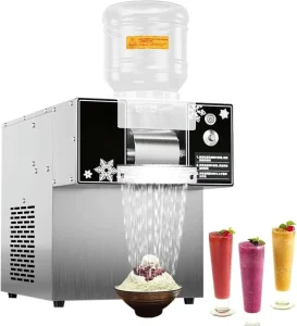 Commercial Korean Bingsoo Shaved Ice Shaver Machine Snowflake Flake Cream Crusher for Household and Outdoor Use
