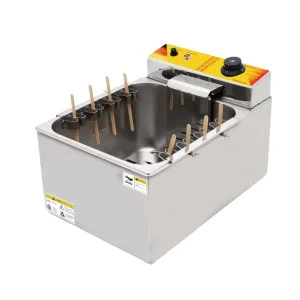 Commercial Korean Cheese Hot Dog Fryer Catering Equipment Corn Dog Electric Deep Fryer 110/220V 12L Capacity