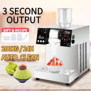 Commercial Korean Korea Kakigori Mesin Es Bingsoo Snowflake Flake Cream Crusher Maker Shaved Ice Shaver Bingsu Machine