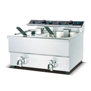 Commercial Large Capacity Rectangle Stainless Steel Fryer Electric High Power Desktop Deep Fryer